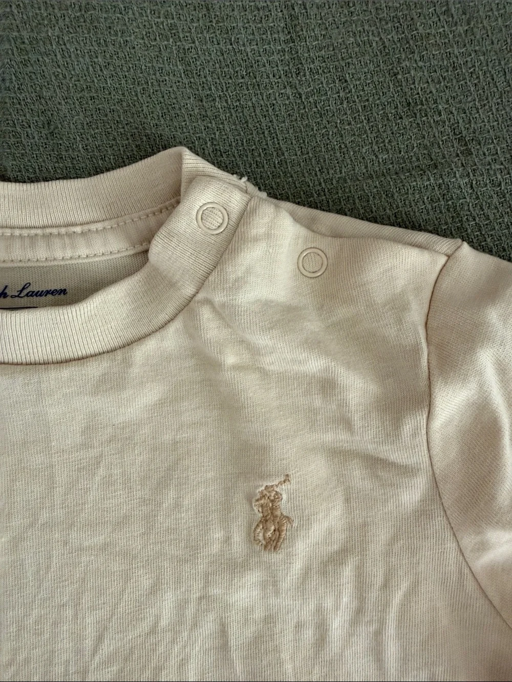 Ralph Lauren Short-Sleeve Tee in Pale yellow